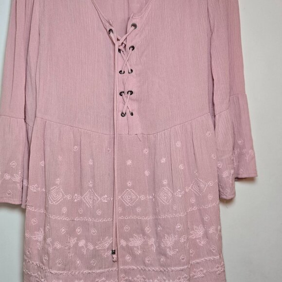 Time and Tru Women’s Medium Peasant Top – Blush Pink - Picture 1 of 8